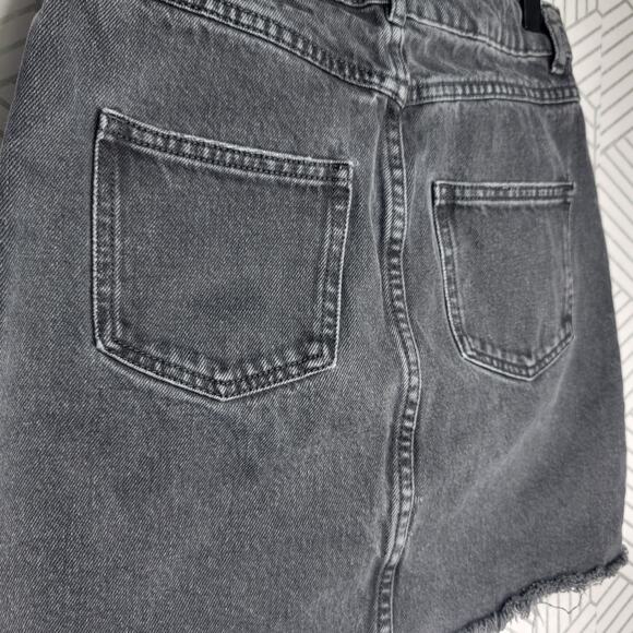 ASOS Black Jean Pelmet Skirt Sz 0 - Picture 3 of 11